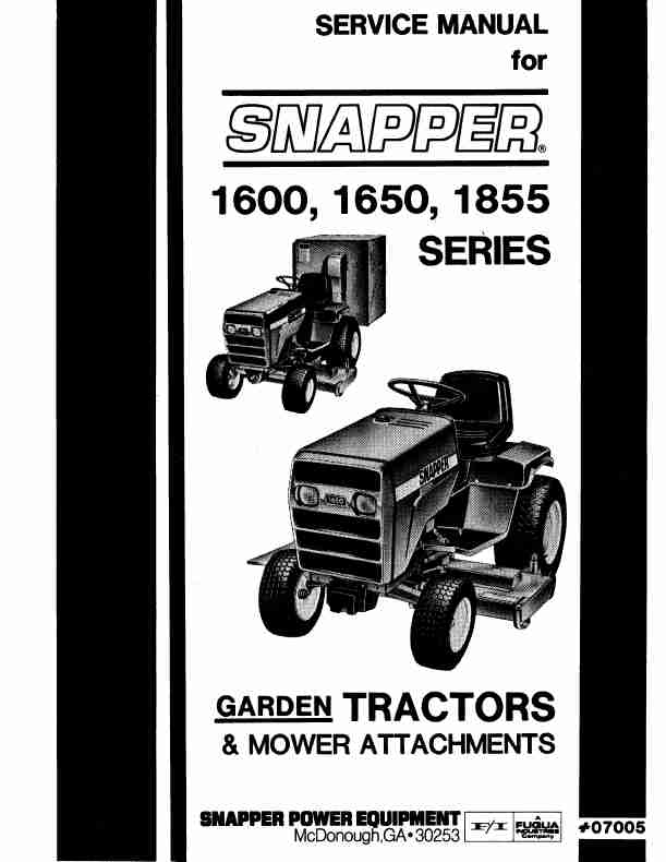 Snapper Lawn Mower 1600, 1650, 1855 Series-page_pdf